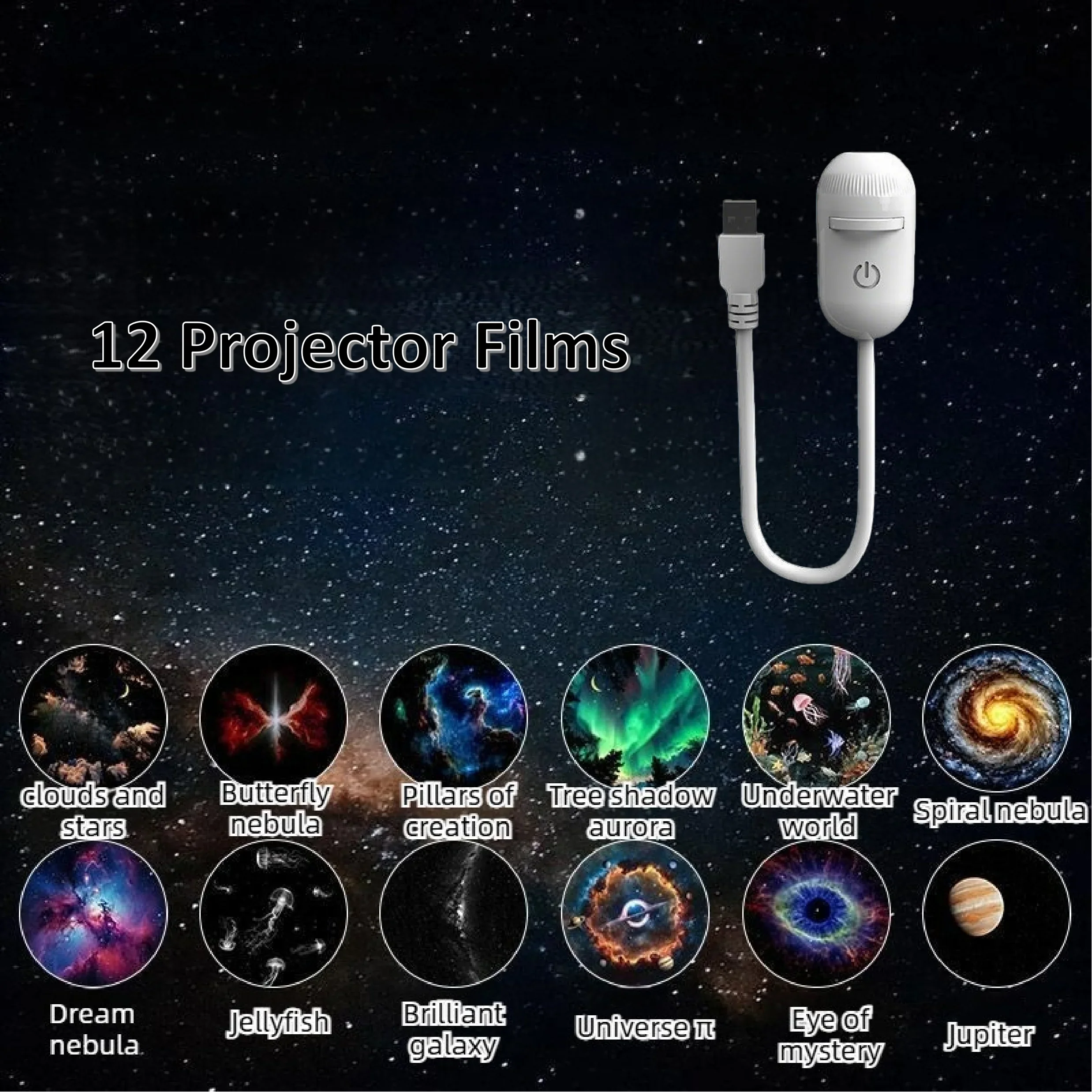 Mini Galaxy Star Projector Light